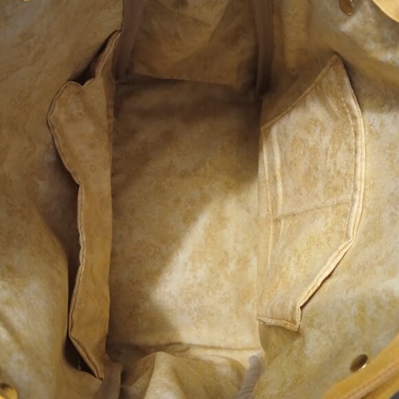 New Fall Stachel shoulder Bag Orange Brown Floral Double handle Carryall 10x11x5 - Picture 12 of 12